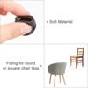 Unique Bargains TPR & Felt Non-Slip Durable Chair Leg Floor Protectors 8 Pcs - 4 of 4