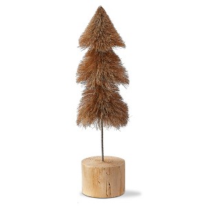 tagltd Sisal Christmas Tree Decorations for Tabletop or Mantel Small Taupe 12 inch - 1 of 2