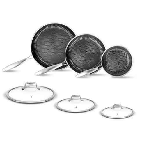 Nutrichef Kitchen Oven Non Stick Gray Coating Carbon Steel 8 Piece