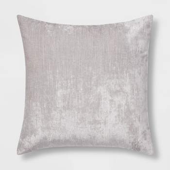 Oversized Floor Or Throw Pillow Square Luxury Plush- Shag Faux Fur Glam  Decor Cushion For Bedroom Living Room Or Dorm By Hastings Home (grey) :  Target