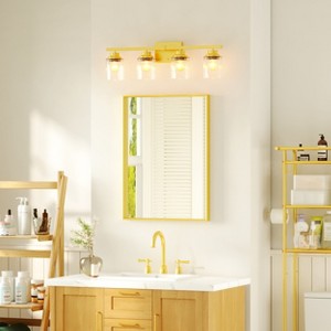 Rectangular Aluminum Framed Wall Bathroom Vanity Mirror - 1 of 4