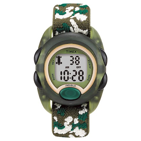 Kid's Timex Digital Watch With Camouflage Strap - Olive Green T71912xy :  Target