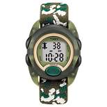 Kid's Timex Digital Watch with Camouflage Strap - Olive Green T71912XY