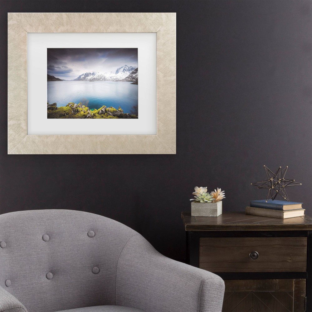 Photos - Other Decoration Trademark Fine Art 16"x20" Philippe Sainte Laudy Beautiful Lake Matted Framed Art Cream