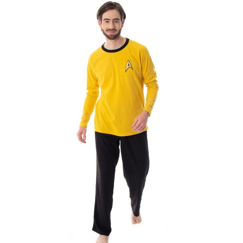 Star Trek Original Series Men's Uniform Costume Sleepwear Pajama Set, 1 of 5