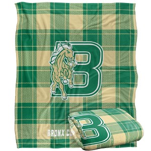 Bronx Community College Campus Plaid Spirit Silky Touch Super Soft Throw Blanket 50x60 - 1 of 4