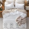 Bedsure | 3Pcs Beige Soft Warm Imitation Washed Cotton Bed Comforter Sets for All Seasons - 4 of 4