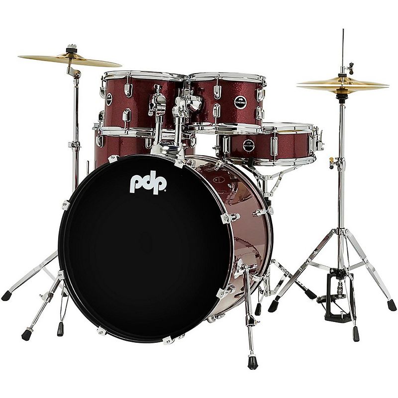PDP by DW Encore Complete 5-Piece Drum Set With Chrome Hardware and Cymbals, 3 of 7