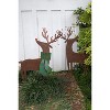 Metal Deer Yard Art Set – Two Painted Outdoor Garden Accents by Kalalou - 2 of 4
