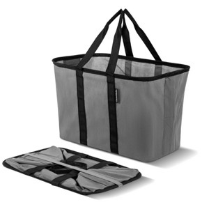 CleverMade Collapsible 30L EcoBasket Tote Shadow Gray/Midnight Black - 1 of 4