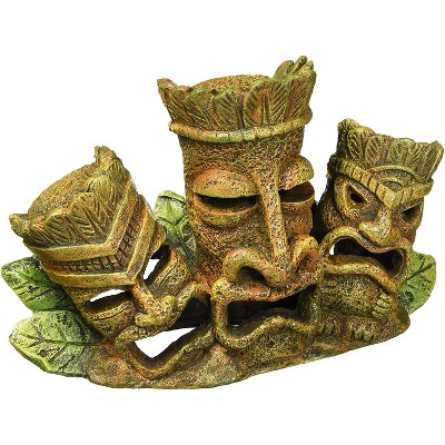 Penn-Plax Tiki Tribe Aquarium Decor Ornament