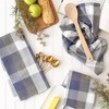 Design Imports French Blue Tri Color Check Dishtowel (Set Of 3) - 4 of 4
