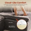 XIZZI No Assembly Sectional Sofa Set w/ Chaise - Plush/Corduroy Fabric, High-Resilience Foam, Beige/Black/Gray - Ships Compressed & Ready to Use - 4 of 4