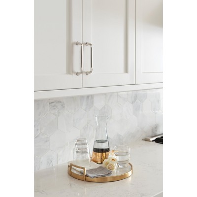 Polished Nickel 5" Modern Cabinet Drawer Pull