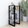 vidaXL 2-Tier Book Cabinet Concrete Gray 15.7"x11.8"x27.6" Chipboard - 3 of 4