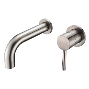 Sumerain Tub Faucet Brushed Nickel Wall Mount Bathtub Faucet Single Handle with Rough-in Valve - 1 of 4