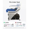 LUGGEX Underseat Carry On Luggage with Wheels, Softside Personal Item, Underseat 16 Inch, Blue - 3 of 4