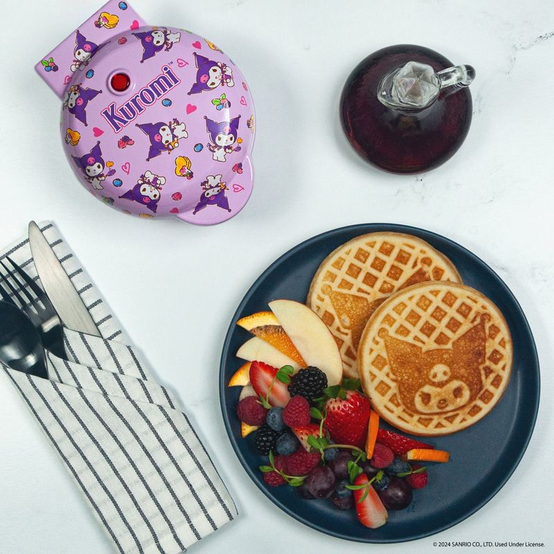 Uncanny Brands Hello Kitty Kuromi Mini Waffle Maker, 1 of 5