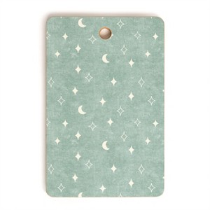 Little Arrow Design Co Moon And Stars Surf Blue Rectangular Cutting Board - Deny Designs - 1 of 3