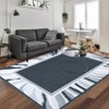 Nasitip Modern Abstract Area Rugs for Living Room Soft Low Pile Non-Sliping, Machine Washable - 2 of 4