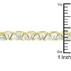 Slickblue Remembrance 7-Inch Tennis Bracelet, 28ct Trillion-Cut CZ Stones, 18k Gold Plating, Women's Lock Clasp - 3 of 3