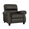 HL Home, Bustle-Back Pushback Recliner with Nailheads - 4 of 4