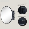 TEHOME Surface Mount Black Circular Round Bathroom Medicine Cabinet with Mirror Metal Framed Circle Bathroom Storage Cabinet 26'' Dia - 3 of 4