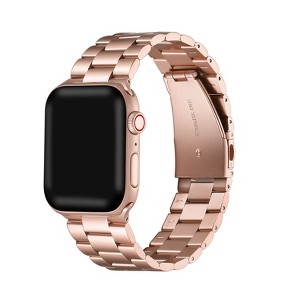 Posh Tech Sloan Stainless Steel Band for Apple Watch - Rose Gold - 44/45/46/49mm: Wearable Accessory, Compatible with Apple Watch - 1 of 3