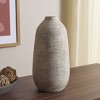 Oia 10.75" Ceramic Elongated Ceramic Vase - RDC4031 - Grey/Whitewash - Safavieh - 3 of 4