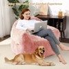 Large Bean Bag Chair for Kids Adults, Living Room Furniture Beanbag Couch Sofa, Soft Fluffy Faux Fur Bean Bag Lazy Sofa for Gaming Reading - 2 of 4