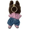 Doll Clothes Superstore Casual Pink Shirt, Denim Skirt & Sneakers Outfit for 17.5 cm Labubu Dolls - 4 of 4