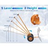 GustoWave Snow Shovel for Driveway, 29" Heavy Duty Snow Removal Tool with Wheels - 2 of 4