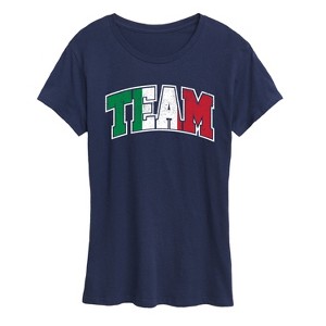 Women's - Instant Message - Team Italy Short Sleeve Graphic T-Shirt - 1 of 4