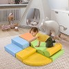 For Toddler Indoor Active Play Structure Climbing Crawling, 6-in-1 Climb Crawl Activity Play Set Toys Gym Equipment for Boys Girls Colorful - 4 of 4