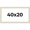 PosterPalooza | Panoramic Weathered White Picture Frame - UV Acrylic, Foam Board Backing, Hanging Hardware - 2 of 4