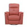 Faux Leather Glider Recliner Chair, 1-Piece, Solid Wood Frame, Comfortable Living Room Seating - 2 of 4