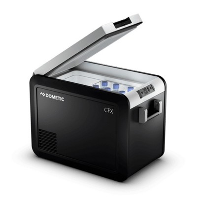 Dometic CFX3 45 Liter AC, DC, or DC Solar Powered Portable Refrigerator and Freezer Cooler with Temperature Control and CFX3 Mobile App Connectivity