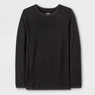 Men's Premium Long Sleeve Thermal Undershirt - Goodfellow & Co™ Black