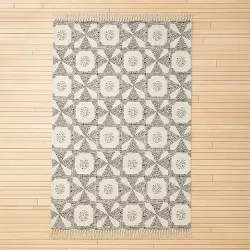 5'x7' Tapestry Tile Rug Cream - Opalhouse™ designed with Jungalow™