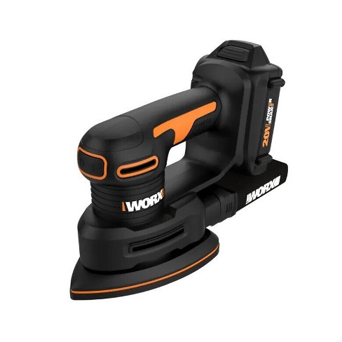 A Wise Choice Worx WX822L 20V Cordless Detail Sander, black and