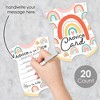 Big Dot of Happiness Hello Rainbow - Baby Bodysuit Wish Card Boho Baby Shower Party Activities - Shaped Advice Cards Game - Set of 20 - 2 of 4