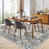 Boho Vintage Low-Pile Geometric Rug, Washable and Non-Slip, Ideal for Bedroom, Dining Area, and Office Floors, 8'x10', Beige Blue - 3 of 4