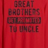 Men's - Instant Message - Great Brothers Get Promoted To Uncle Long Sleeve Graphic T-Shirt - 2 of 4