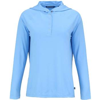 Cutter & Buck Coastline Epic Comfort Eco Recycled Womens Hooded Shirt ...