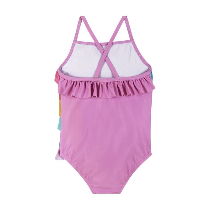 Andy & Evan  Infant  Rainbow Ruffle Detail Swimsuit, 2 of 5