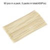 Unique Bargains Bamboo Barbecue Skewers Sticks Wooden Cocktail Picks 450 Pcs - 3 of 4