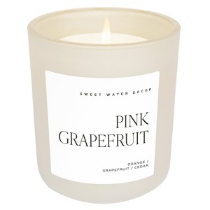 Sweet Water Decor Pink Grapefruit 15oz Tan Matte Jar - 1 of 3