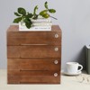 YIYIBYUS Wooden Desktop Storage Cabinet with 4 Lockable Drawers, Desk Organizer - 2 of 4