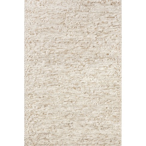 Nuloom Deeanna Casual Textured Wool Area Rug, 5' X 8', Ivory : Target