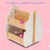 BRINJOY Kids Wooden Bookshelf with Universal Wheels - 4 of 4